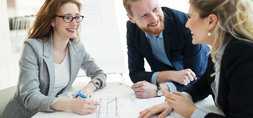 business-coworkers-discussing-new-ideas